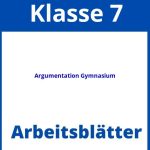 Argumentation 7 Klasse Gymnasium Arbeitsblätter