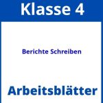 Berichte Schreiben 4 Klasse Arbeitsblätter