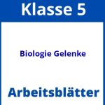 Biologie Arbeitsblätter Klasse 5 Gelenke