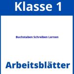 Buchstaben Schreiben Lernen 1. Klasse Arbeitsblätter