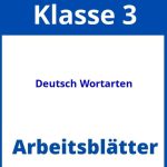 Deutsch 3 Klasse Arbeitsblätter Wortarten