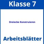 Dreiecke Konstruieren Arbeitsblätter Klasse 7