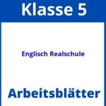 Arbeitsblätter Englisch Klasse 5 Realschule