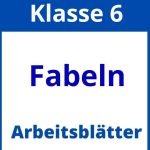 Fabeln Klasse 6 Arbeitsblätter