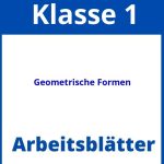 Geometrische Formen 1. Klasse Arbeitsblätter