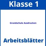 Arbeitsblätter Grundschule 1 Klasse Ausdrucken