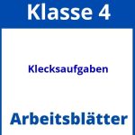 Klecksaufgaben 4. Klasse Arbeitsblätter