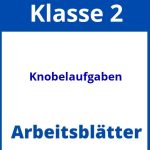 Knobelaufgaben Klasse 2 Arbeitsblätter