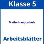 Mathe 5 Klasse Hauptschule Arbeitsblätter