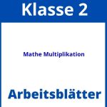 Arbeitsblätter Mathe Klasse 2 Multiplikation