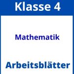 Mathematik 4 Klasse Arbeitsblätter Zum Ausdrucken