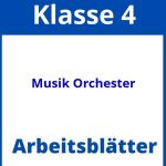 Arbeitsblätter Musik 4 Klasse Orchester