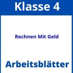 Rechnen Mit Geld 4 Klasse Arbeitsblätter