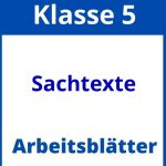 Sachtexte Klasse 5 Arbeitsblätter