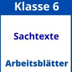 Sachtexte Klasse 6 Arbeitsblätter