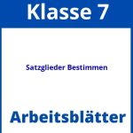 Satzglieder Bestimmen Klasse 7 Arbeitsblätter