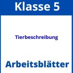 Tierbeschreibung Klasse 5 Arbeitsblätter