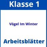 Vögel Im Winter Klasse 1 Arbeitsblätter