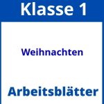 Arbeitsblätter Weihnachten Klasse 1