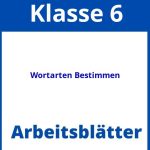 Wortarten Bestimmen 6 Klasse Arbeitsblätter